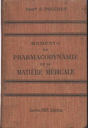 Mémento de pharmacodynamie et de matière médicale