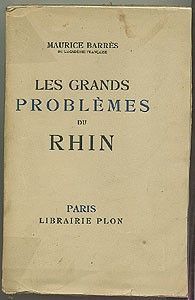 Les grands problèmes du Rhin