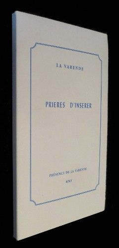 Prières d'insérer