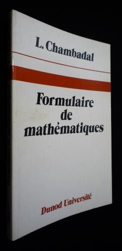 Formulaire de mathématiques