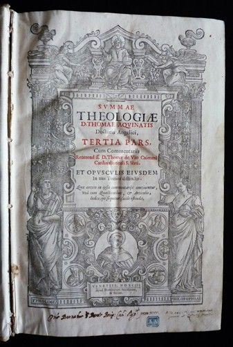 Summae theologiae D. Thomae Aquinatis, Doctoris Angelici, tertia pars