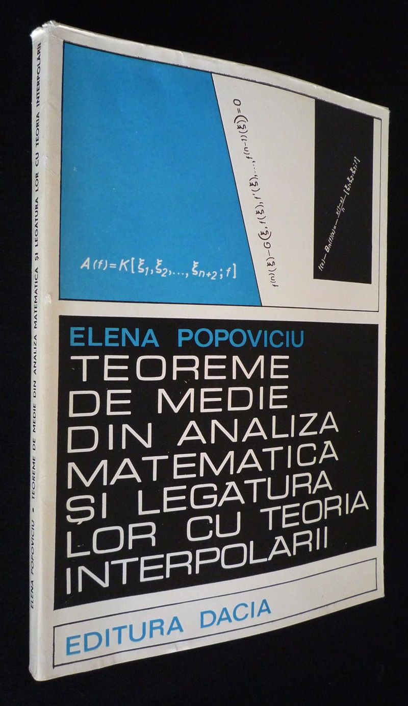 Teoreme de medie din analiza matematica si legatura lor cu teoria interpolarii