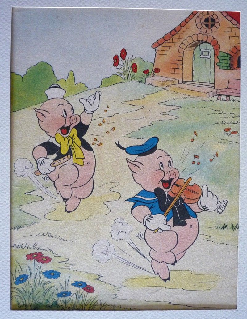 Illustration : Les Petits Cochons et la machine diabolique (1939)