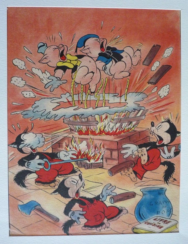 Illustration : Les Petits Cochons et la machine diabolique (1939)