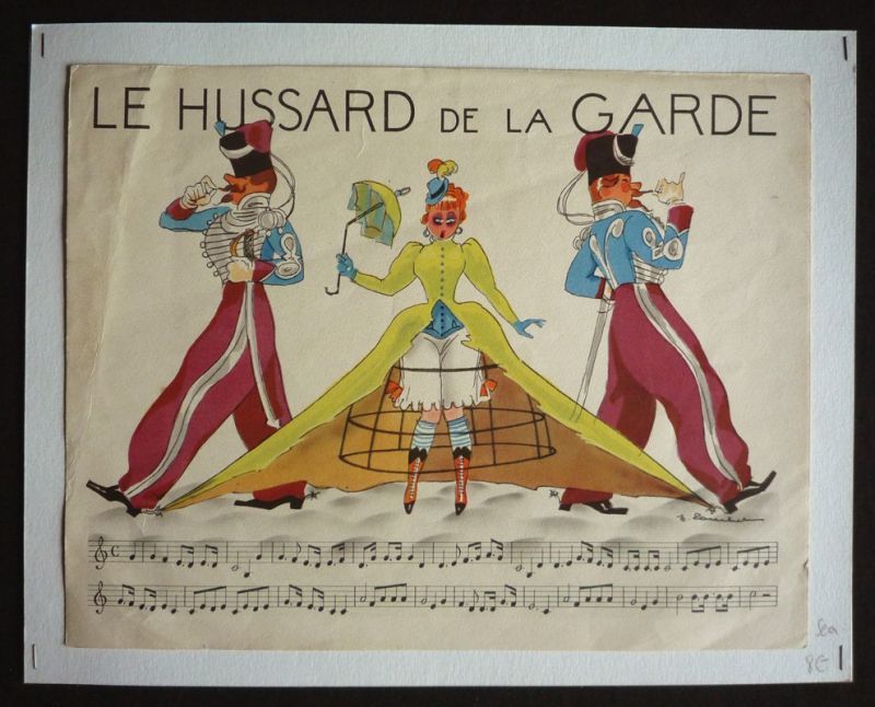 Chanson de salle de garde : Le Hussard de la garde (illustrée par Zoucher)