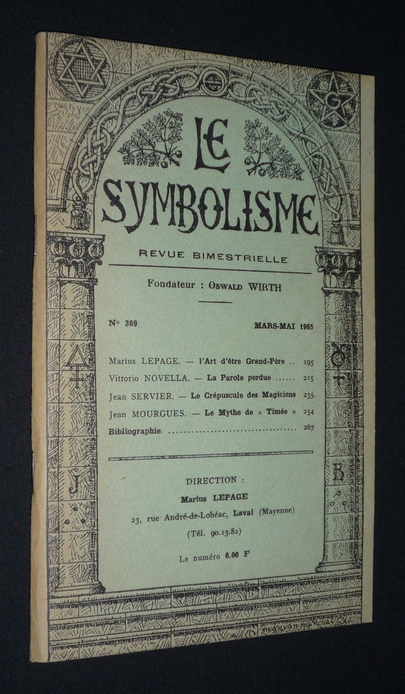 Le Symbolisme (n°369, mars-mai 1965)