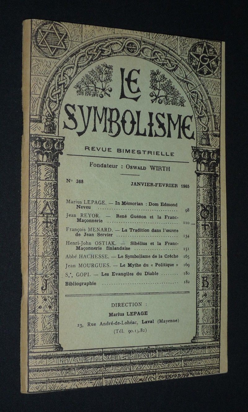 Le Symbolisme (n°368, janvier-février 1965)