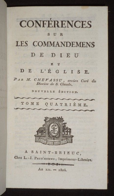 Conférences sur les Commandemens de Dieu et de l'Eglise (Tome 4)