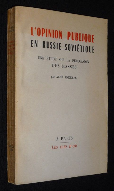 L'Opinion publique en Russie soviétique