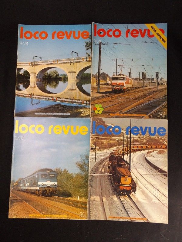 Loco revue, ·la revue des modélistes et amateurs de chemins de fer (lot)