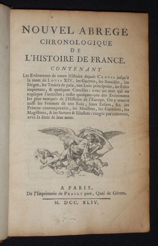 Nouvel abrégé chronologique de l'histoire de Fance