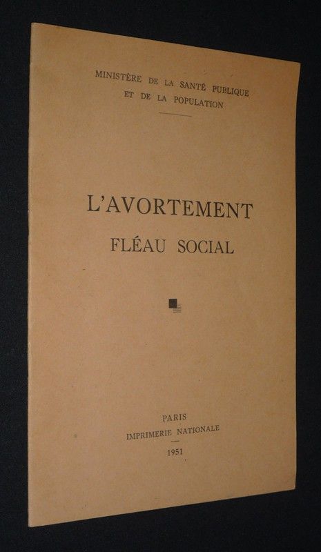 L'Avortement, fléau social