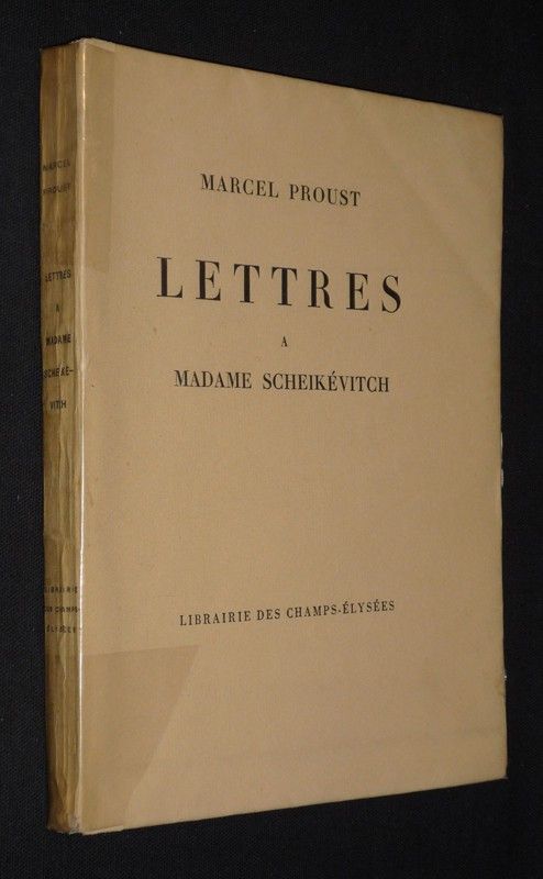 Lettres à Madame Scheikévitch