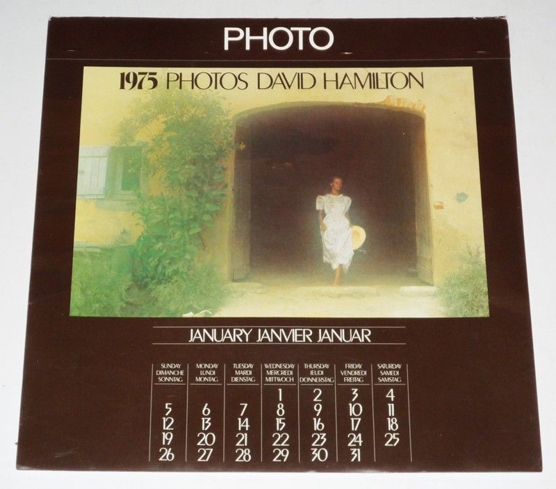 Calendrier 1975 Photos David Hamilton