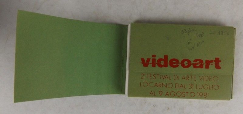 Videoart. 2° Festival di Arte Video locarno dal 31 luglio al 9 agosto 1981