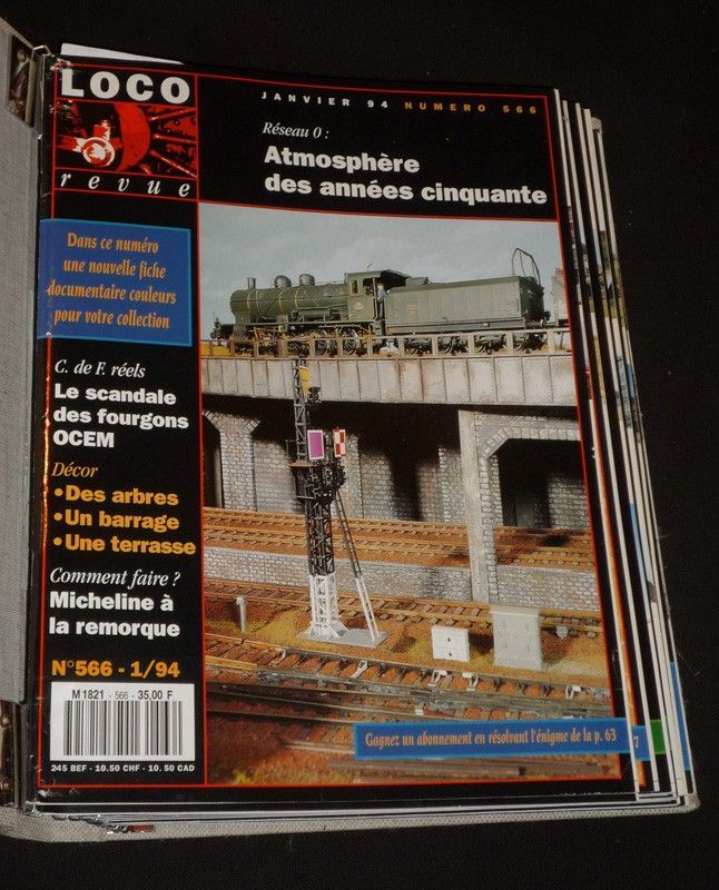 Loco Revue (année 1994 complète, n°566 à 576)