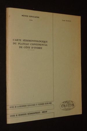 Carte sédimentologique du plateau continental de Côte d'Ivoire