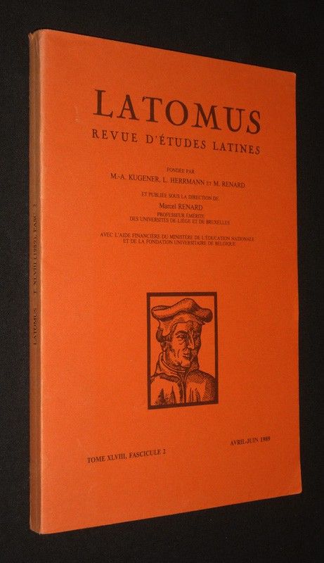 Latomus, Tome 48, Fascicule 2, avril-juin 1989