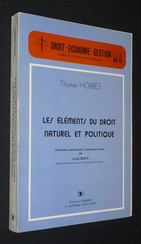 Les Eléments du droit naturel et politique