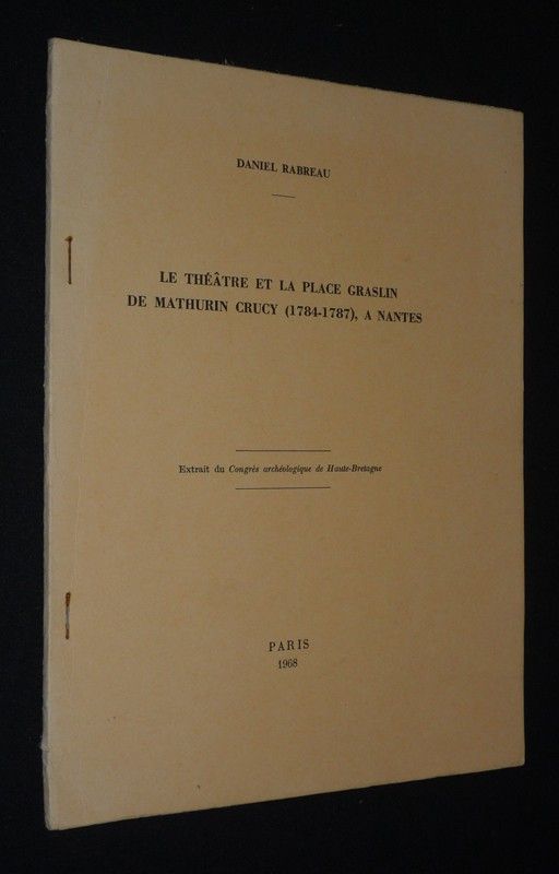 Le Théâtre et la place Graslin de Mathurin Crucy (1748-1787), à Nantes