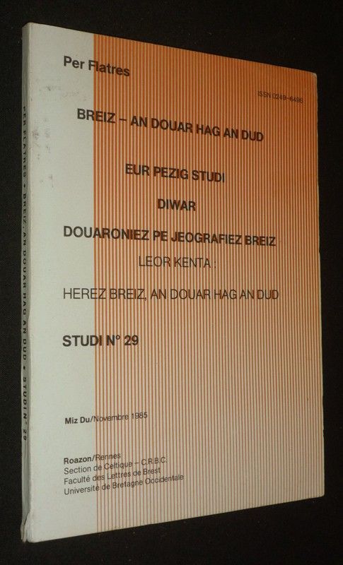 Studi n°29. Breiz, an douar hag an dud