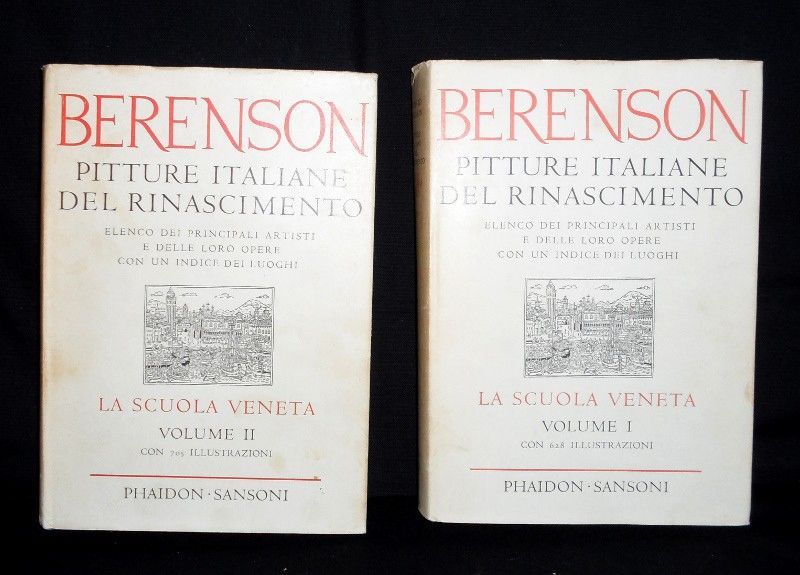  Berenson. Pitture italiane del rinascimiento. Elenco dei principali artisti e delle loro opere con un indice dei luoghi. La scualo veneta (2 volumes)