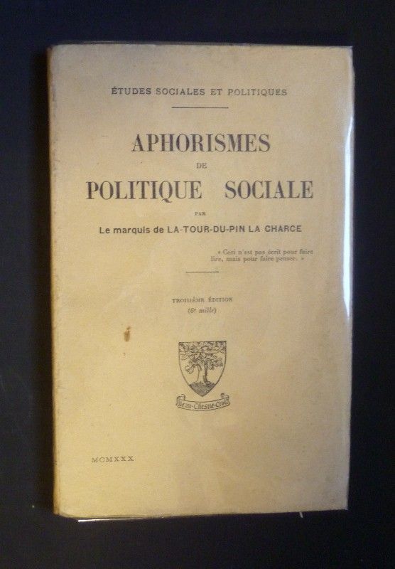 Aphorismes de politique sociale