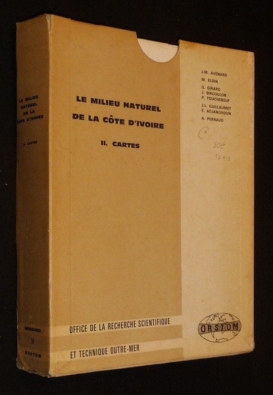 Le Milieu naturel de la Côte d'Ivoire - II. Cartes