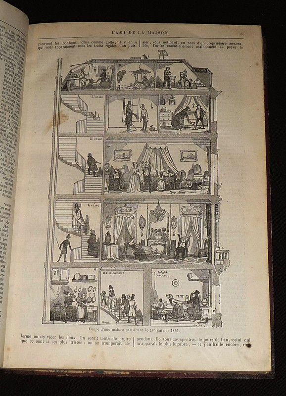 L'Ami de la maison, année 1856 complète (2 volumes)