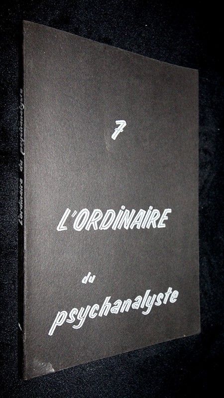 l'Ordinaire du psychanalyste n°7 (Mai 1975)