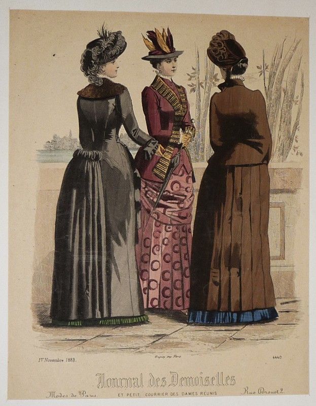 Gravure de mode XIXe siècle tirée du 