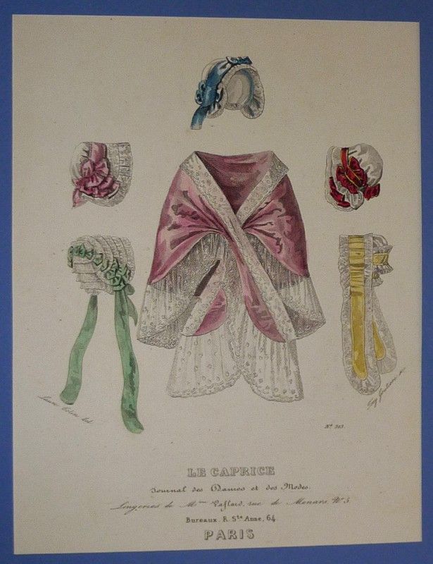 Gravure de mode XIXe siècle tirée du 