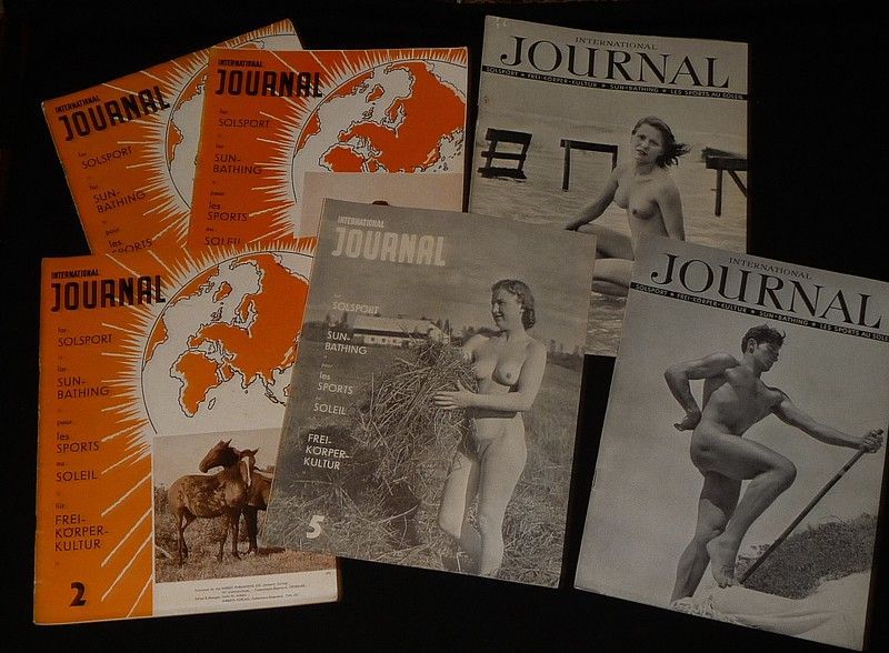 International Journal for Solsport / Sunbathing / pour les sports de soleil / für Freikörperkultur, n°1 à 13 (lot de 12 numéros)