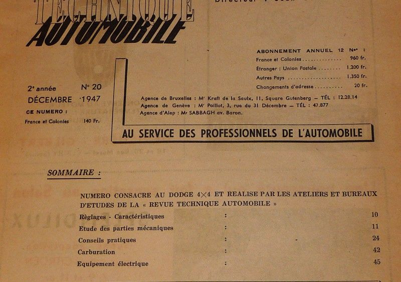 Revue technique automobile (3e année - n°25, mai 1948)