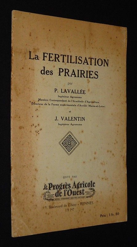 La Fertilisation des prairies