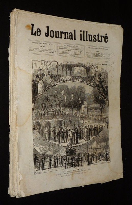 Le Journal illustré (lot de 20 numéros de 1881)