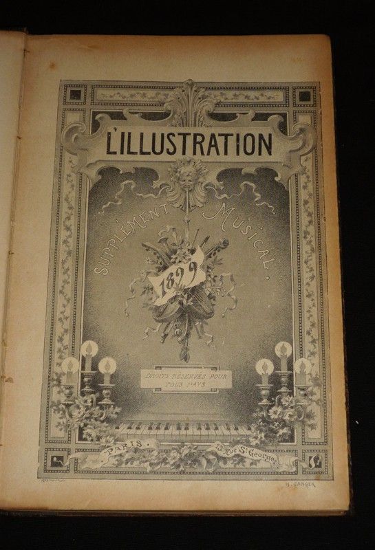 L'Illustration : Supplément musical, années 1898 à 1903 (6 volumes)