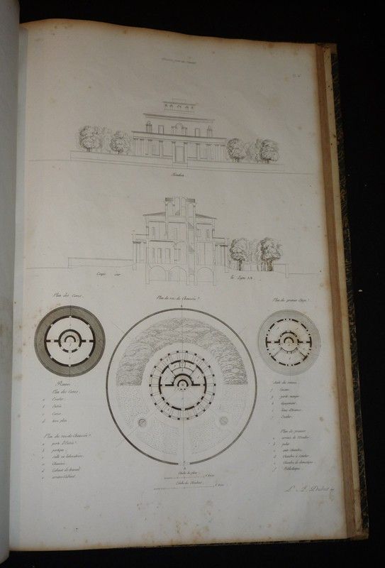 Architecture civile : Maisons de ville et de campagne de toutes formes et de tous genres, projetées pour être construites sur des terrains de différentes grandeurs