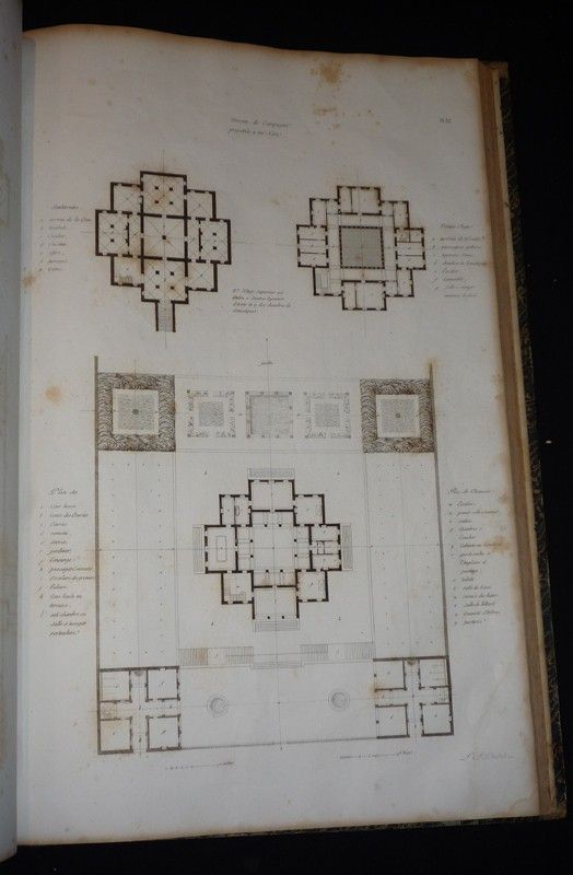 Architecture civile : Maisons de ville et de campagne de toutes formes et de tous genres, projetées pour être construites sur des terrains de différentes grandeurs