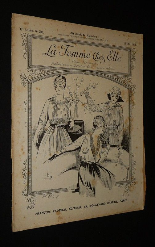 La Femme chez elle (17e année - n°209, 15 mai 1916)