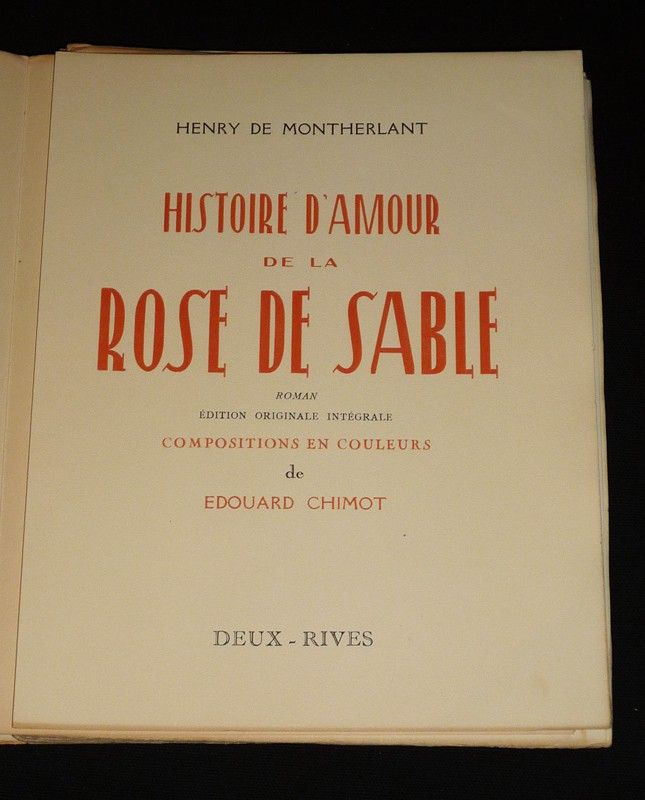 Histoire d'amour de la Rose de sable