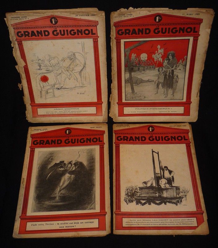 Le Grand Guignol (lot de 11 numéros, 1922-1923-1925)