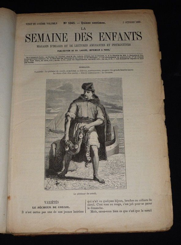 La Semaine des enfants, vol. 21 et 22 (2 octobre 1869 - 29 avril 1871)