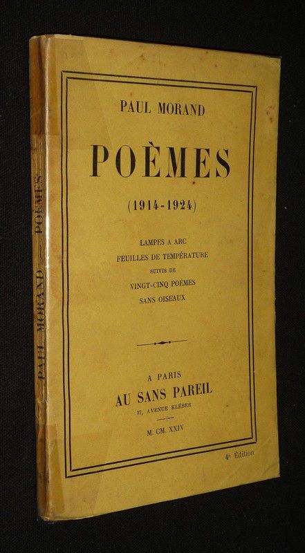 Poèmes (1914-1924) : Lampes à arc - Feuilles de température suivis de vingt-cinq poèmes sans oiseaux