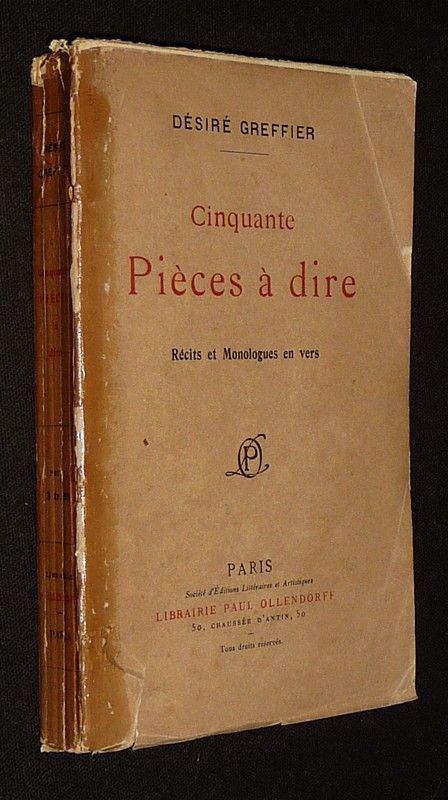 Cinquante pièces à dire : Récits et monologues en vers