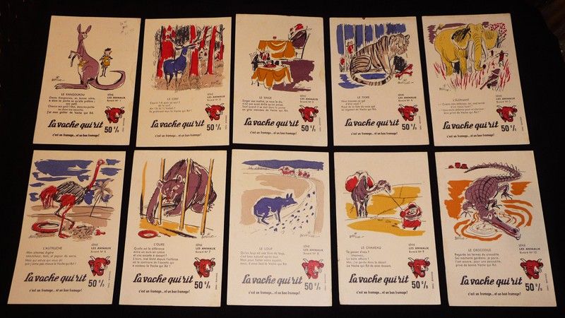 Lot de 10 buvards publicitaires 