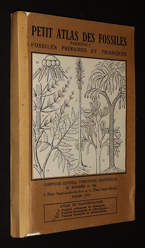 Petit atlas des fossiles, T1 : Fossiles primaires et trasiques - T2 : Fossiles jurassiques et crétaciques - T3 : Fossiles tertiares et quaternaires (3 fascicules en 1 volume)