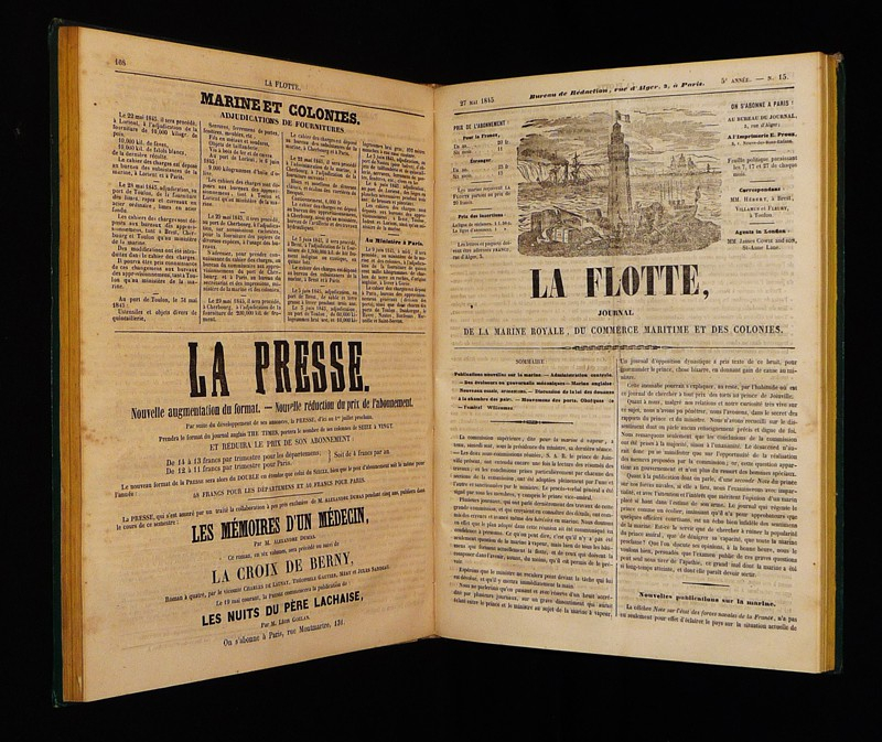 Journal de la Flotte et de la Marine du Commerce, année 1845