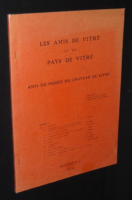 Les Amis de Vitré et du Pays de Vitré (Bulletin n°2, 1974)