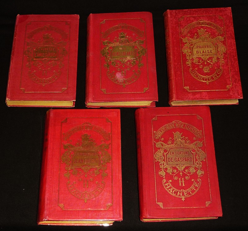 Oeuvres de la Comtesse de Ségur (20 volumes, série complète dans le cartonnage de la Bibliothèque Rose)